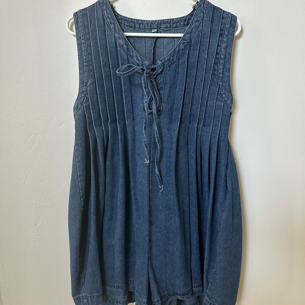 Denim Romper